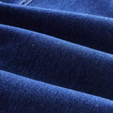 Rochie midi din denim indigo închis, fără mâneci