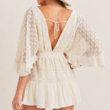 Mira – Rochie mini retro cu aspect dantelat