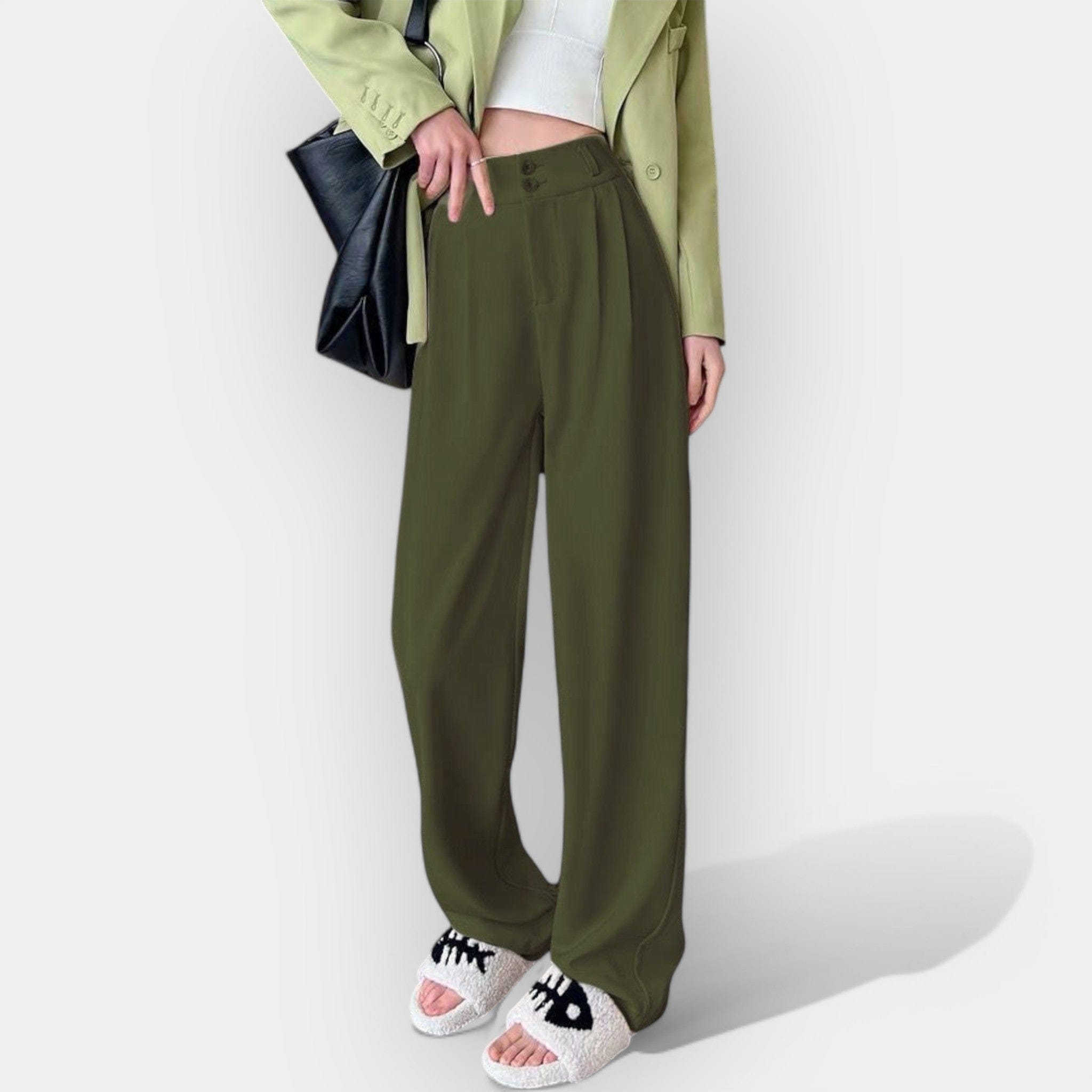 Jade | Pantaloni largi în stil coreean