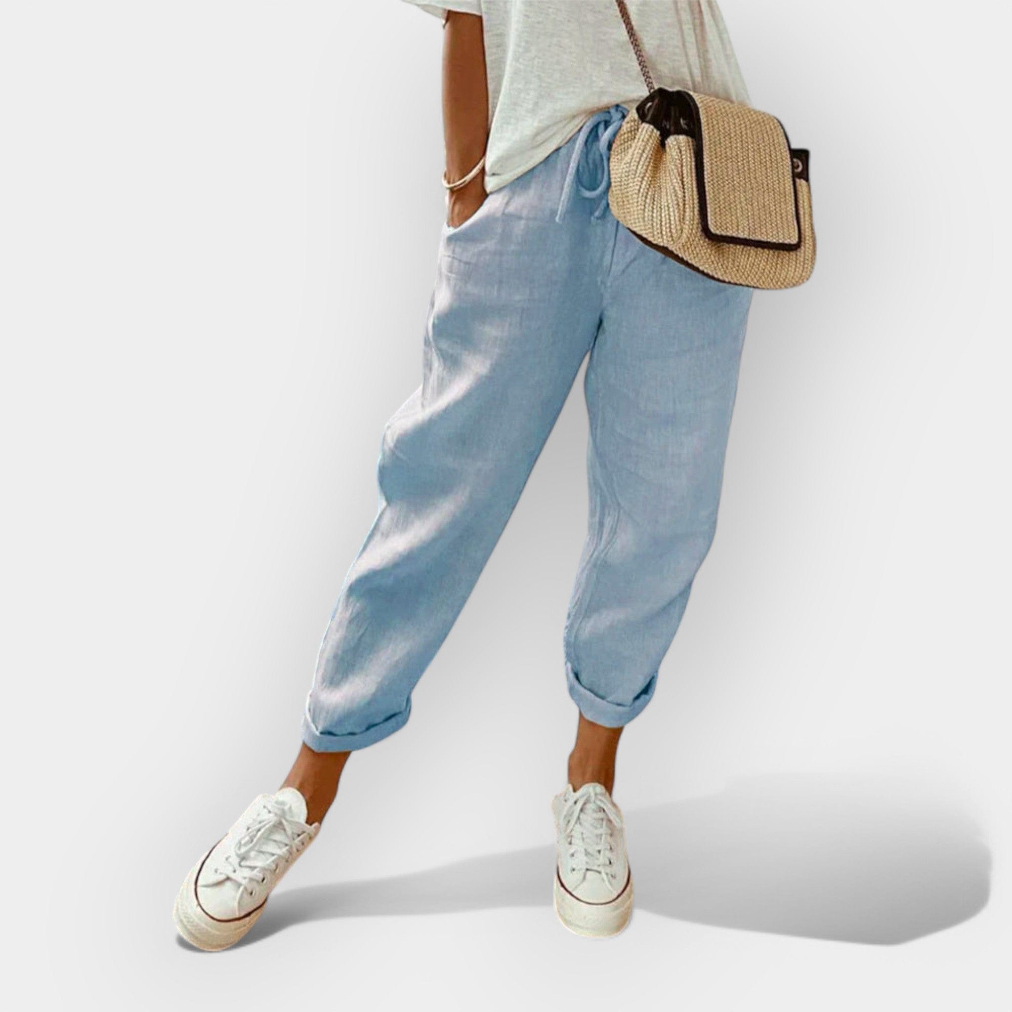 Helga | Pantaloni din in eleganți pentru timpul liber