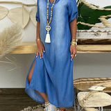 Ibiza | Rochie maxi din denim modern