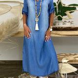 Ibiza | Rochie maxi din denim modern