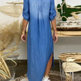 Ibiza | Rochie maxi din denim modern