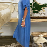 Ibiza | Rochie maxi din denim modern