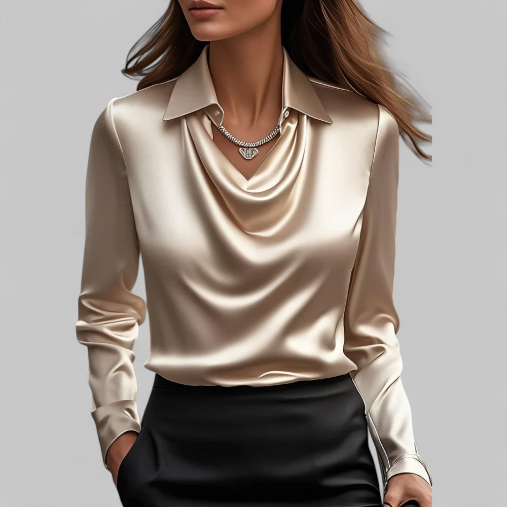 Theresa | Bluza elegantă din satin pentru femei