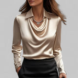 Theresa | Bluza elegantă din satin pentru femei