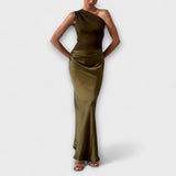 Luna | Rochie asimetrică din satin