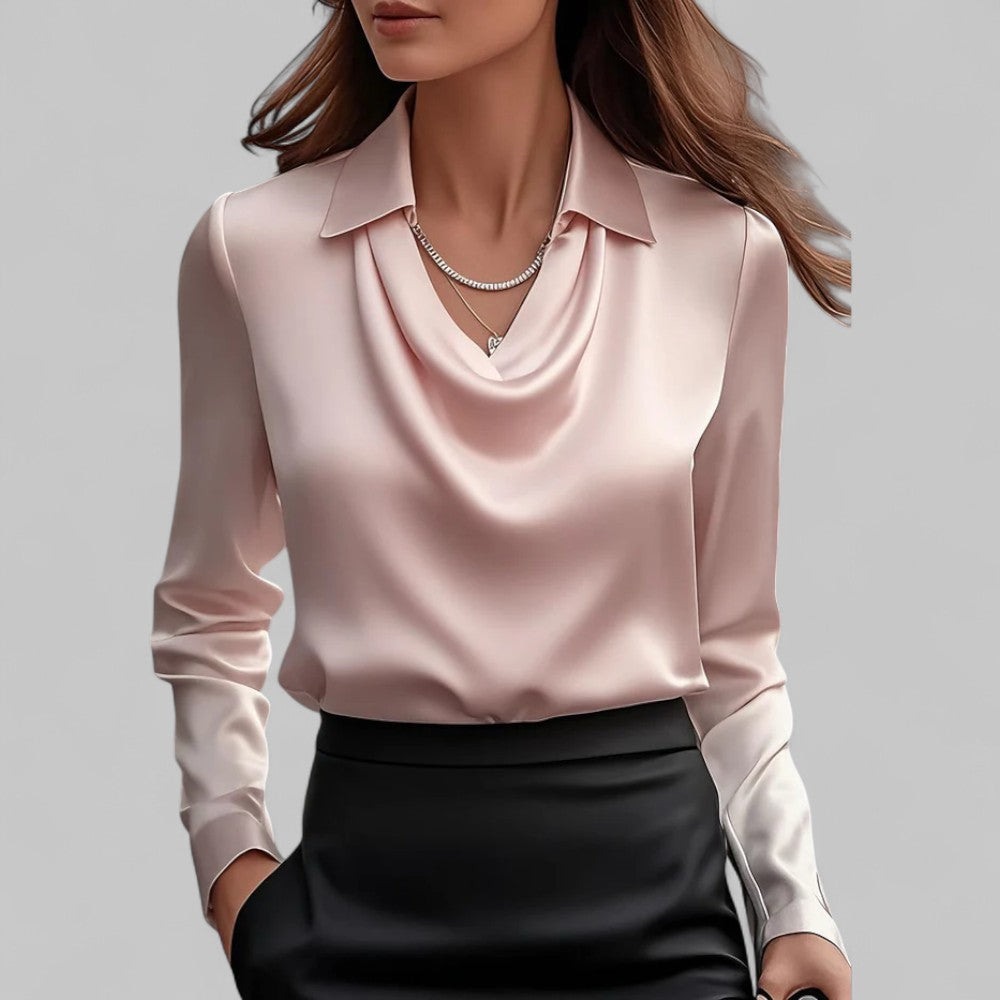 Theresa | Bluza elegantă din satin pentru femei