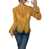 Sara – Bluză modernă cu detalii goale
