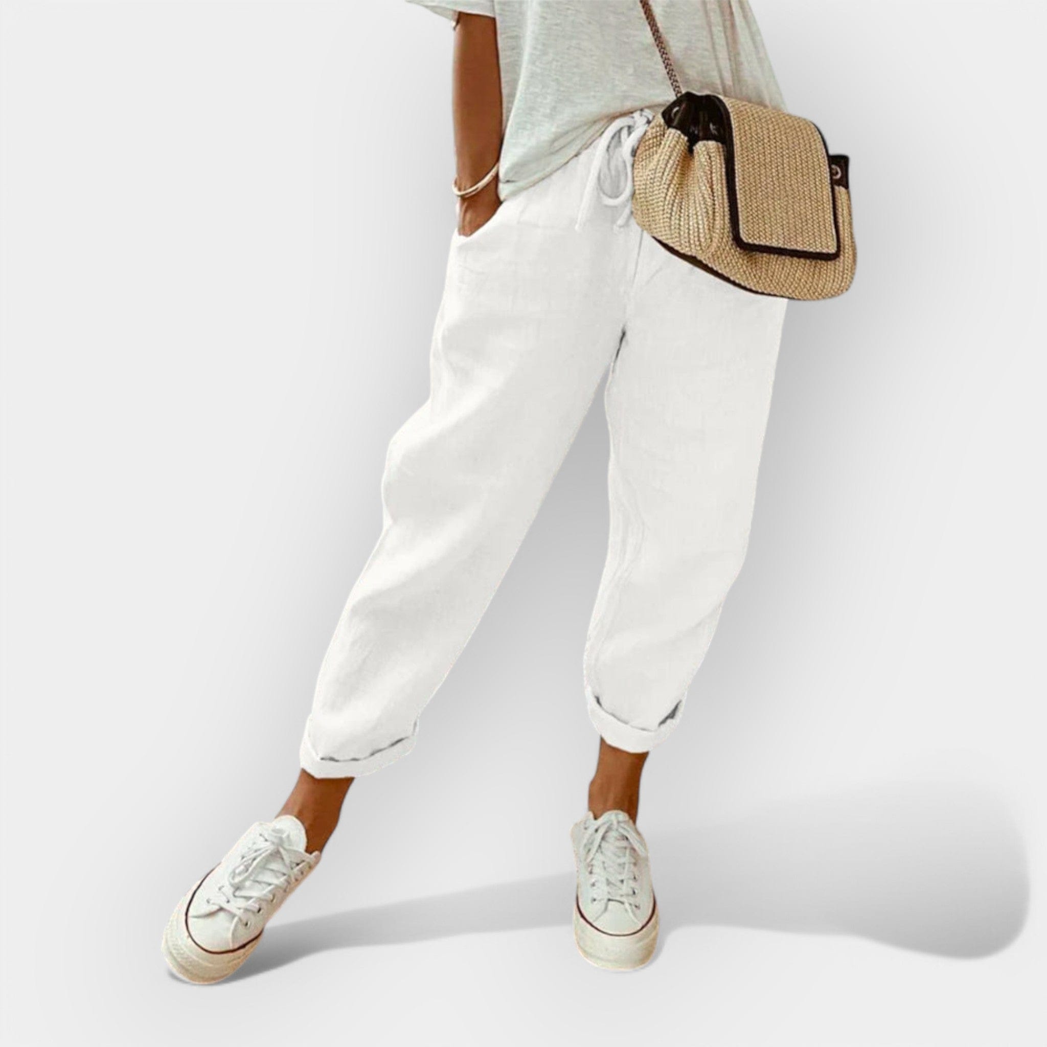 Helga | Pantaloni din in eleganți pentru timpul liber