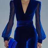 Gunta | Jumpsuit Elegant din Material Catifelat