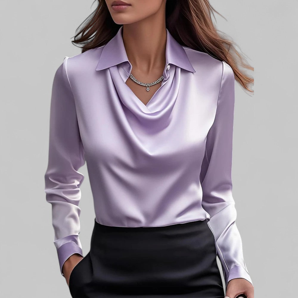 Theresa | Bluza elegantă din satin pentru femei