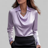 Theresa | Bluza elegantă din satin pentru femei