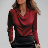 Theresa | Bluza elegantă din satin pentru femei