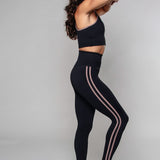 Ene | Leggings fără cusături cu detalii din tub și talie foarte înaltă