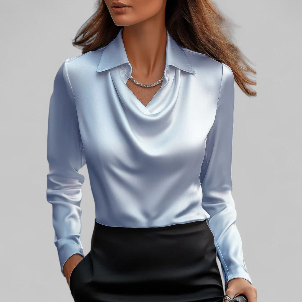 Theresa | Bluza elegantă din satin pentru femei