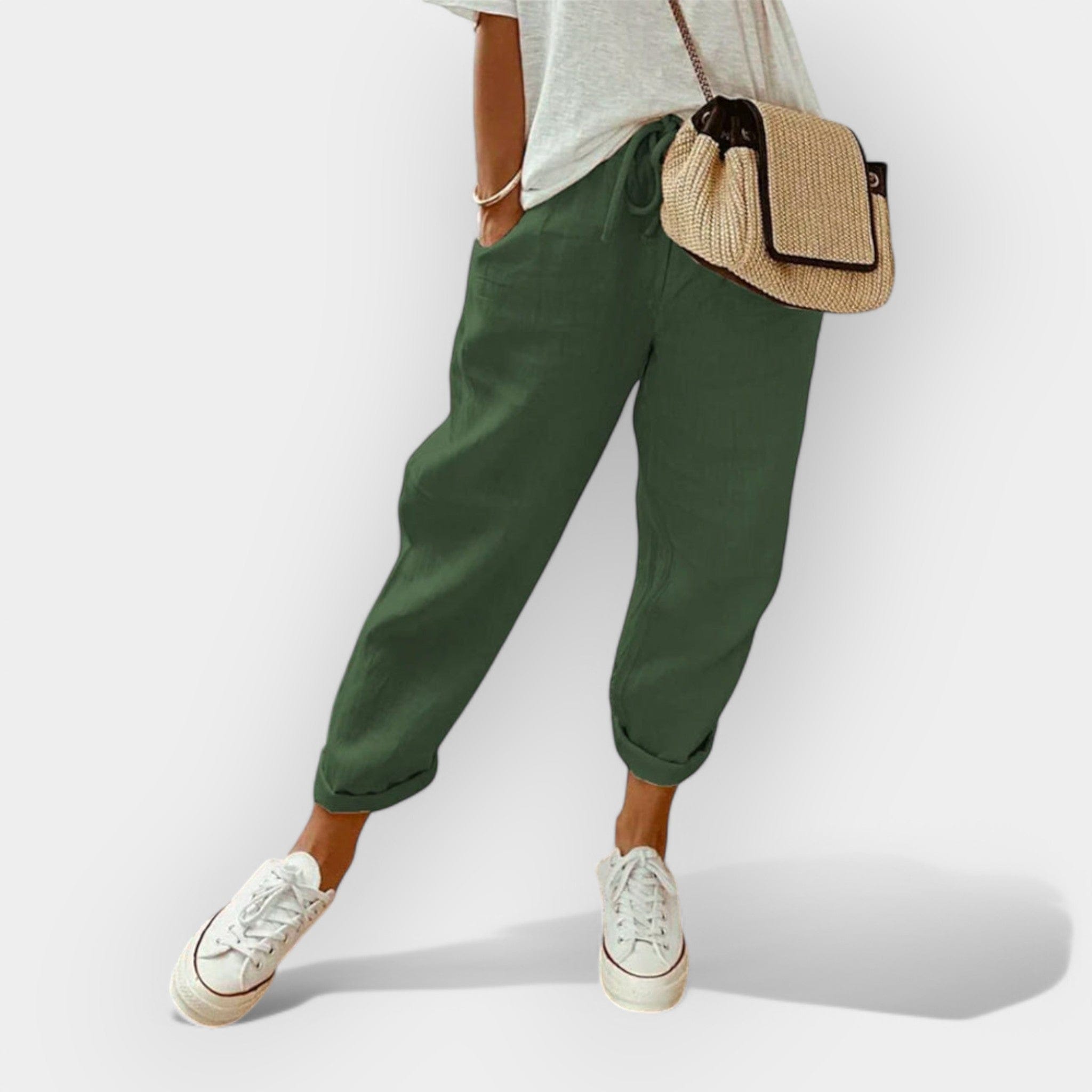 Helga | Pantaloni din in eleganți pentru timpul liber