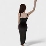 Gabriela | Rochie din catifea cu fante pe laterale
