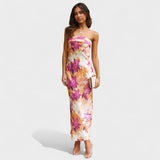 Carmen | Rochie din satin fără bretele