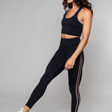 Ene | Leggings fără cusături cu detalii din tub și talie foarte înaltă