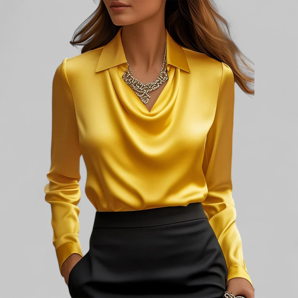 Theresa | Bluza elegantă din satin pentru femei