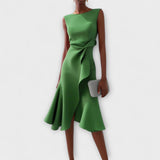Juliette – Rochie midi drapată asimetric
