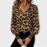 Jadranka | Bluza cu imprimeu de leopard stilizat