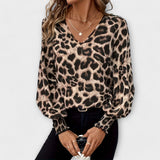 Jadranka | Bluza cu imprimeu de leopard stilizat