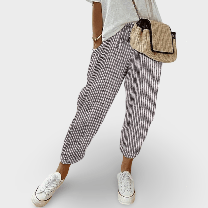 Helga | Pantaloni din in eleganți pentru timpul liber
