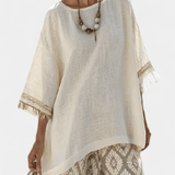 Eduarda | Set elegant boho cu costum lung și brand