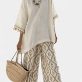 Eduarda | Set elegant boho cu costum lung și brand
