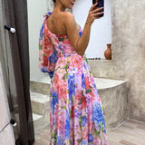 Whitney | Rochie elegantă și fluidă cu un umăr pentru evenimentele de vară
