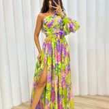 Whitney | Rochie elegantă și fluidă cu un umăr pentru evenimente de vară