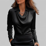 Theresa | Bluza elegantă din satin pentru femei