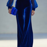 Gunta | Jumpsuit Elegant din Material Catifelat