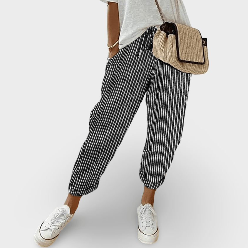Helga | Pantaloni din in eleganți pentru timpul liber