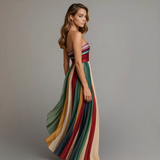 Flora | Rochie colorată de vară fără mâneci