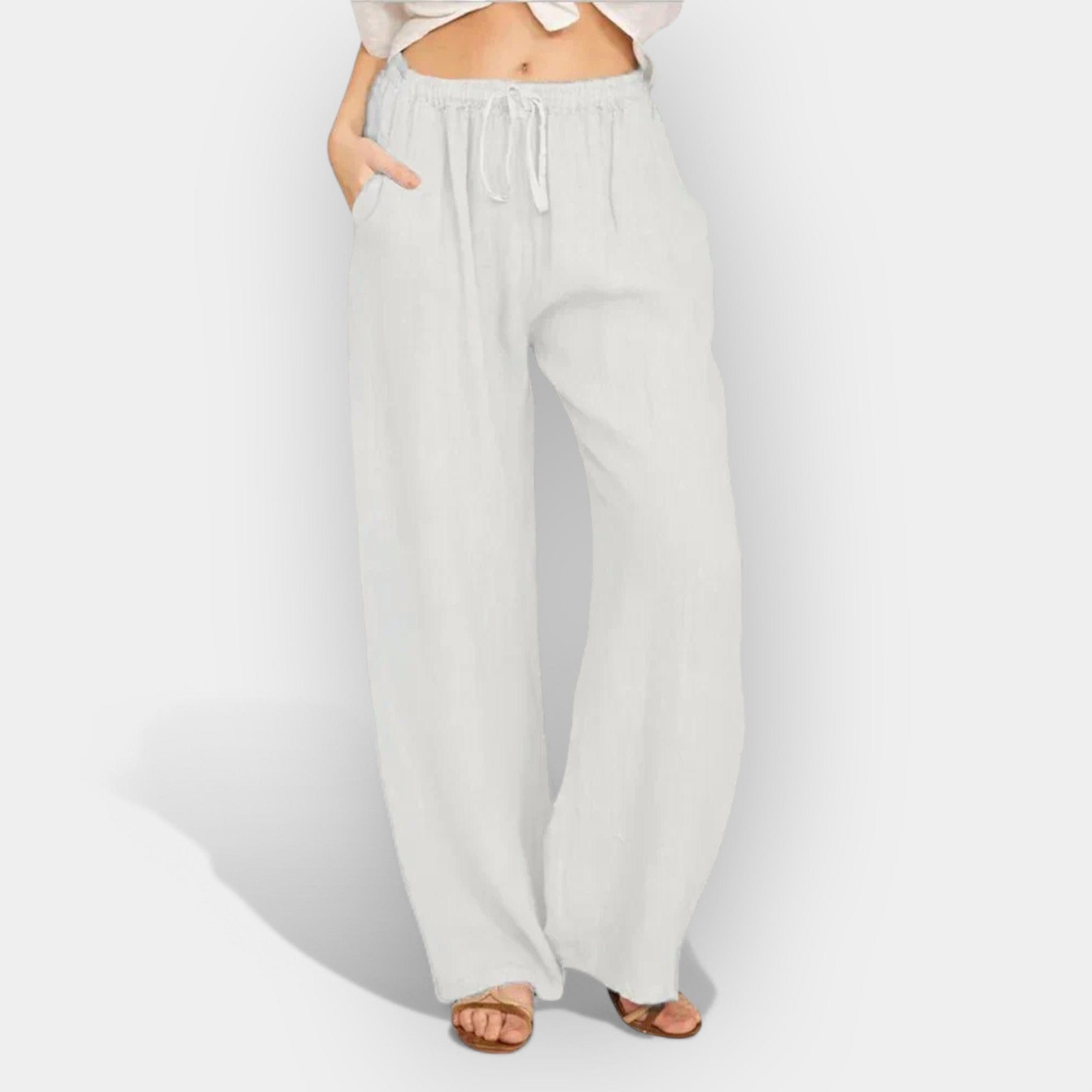 Ivana | Pantaloni de vară din in ușor