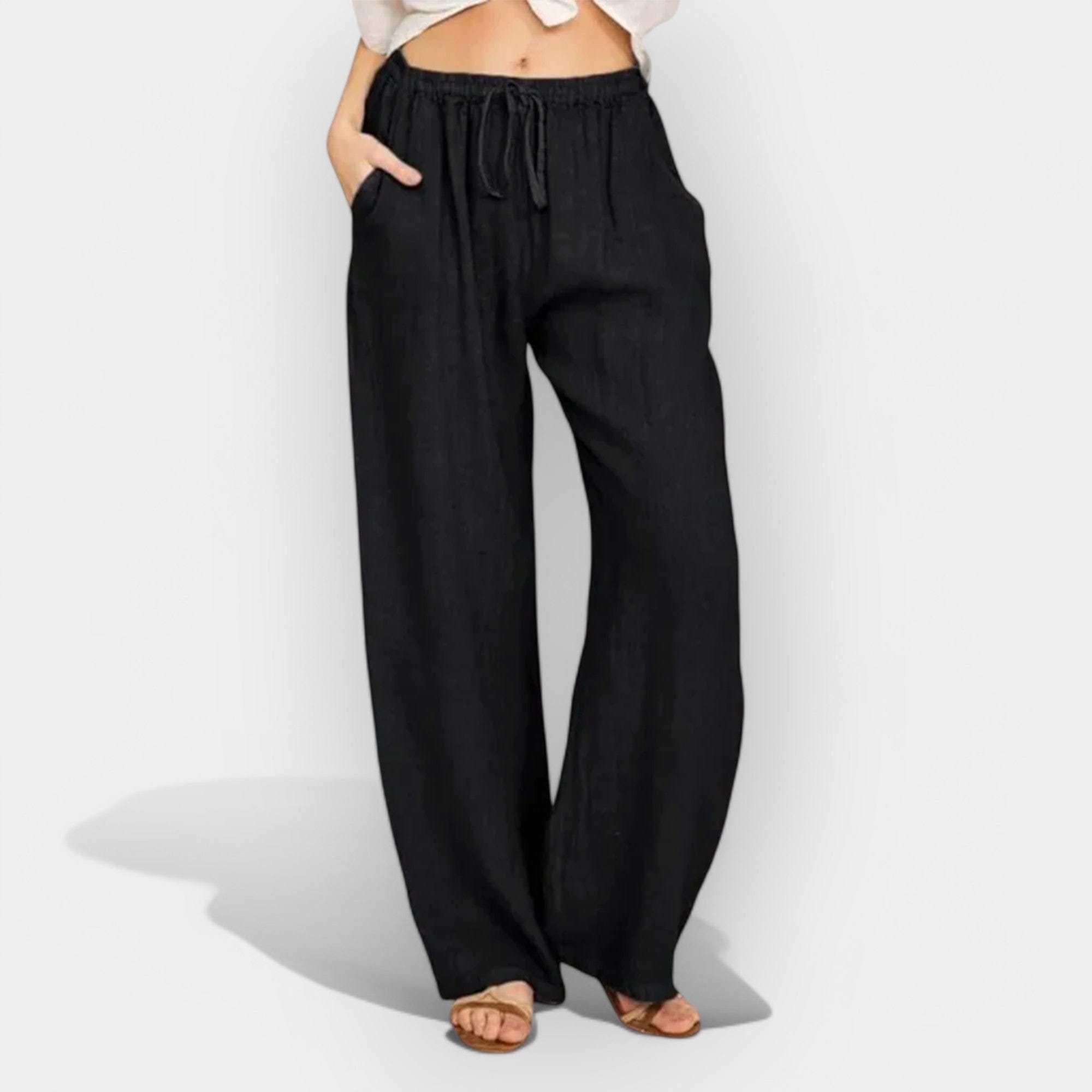 Ivana | Pantaloni de vară din in ușor