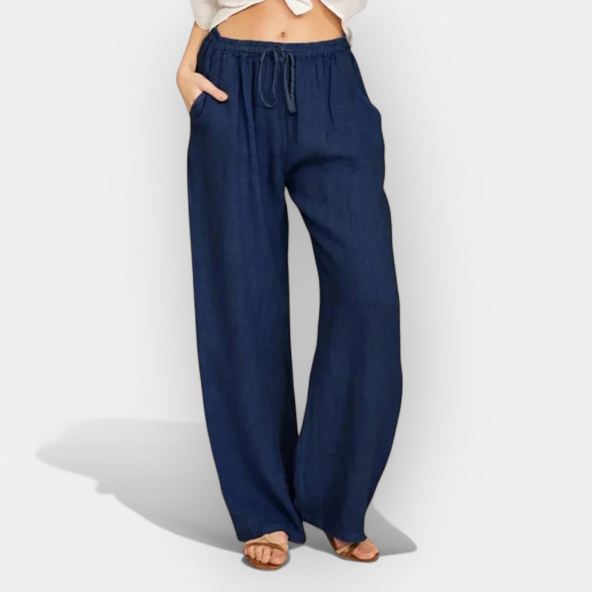 Ivana | Pantaloni de vară din in ușor