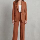 Brenda | Costum elegant de culoare albastră cu croială liberă