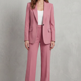 Brenda | Costum elegant de culoare albastră cu croială liberă