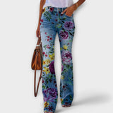 Alexandra | Pantaloni cu flori