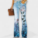 Alexandra | Pantaloni cu flori