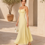 Rochie Corset Galben Lămâie