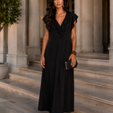 Emma | Rochie maxi în stil boho din in și bumbac