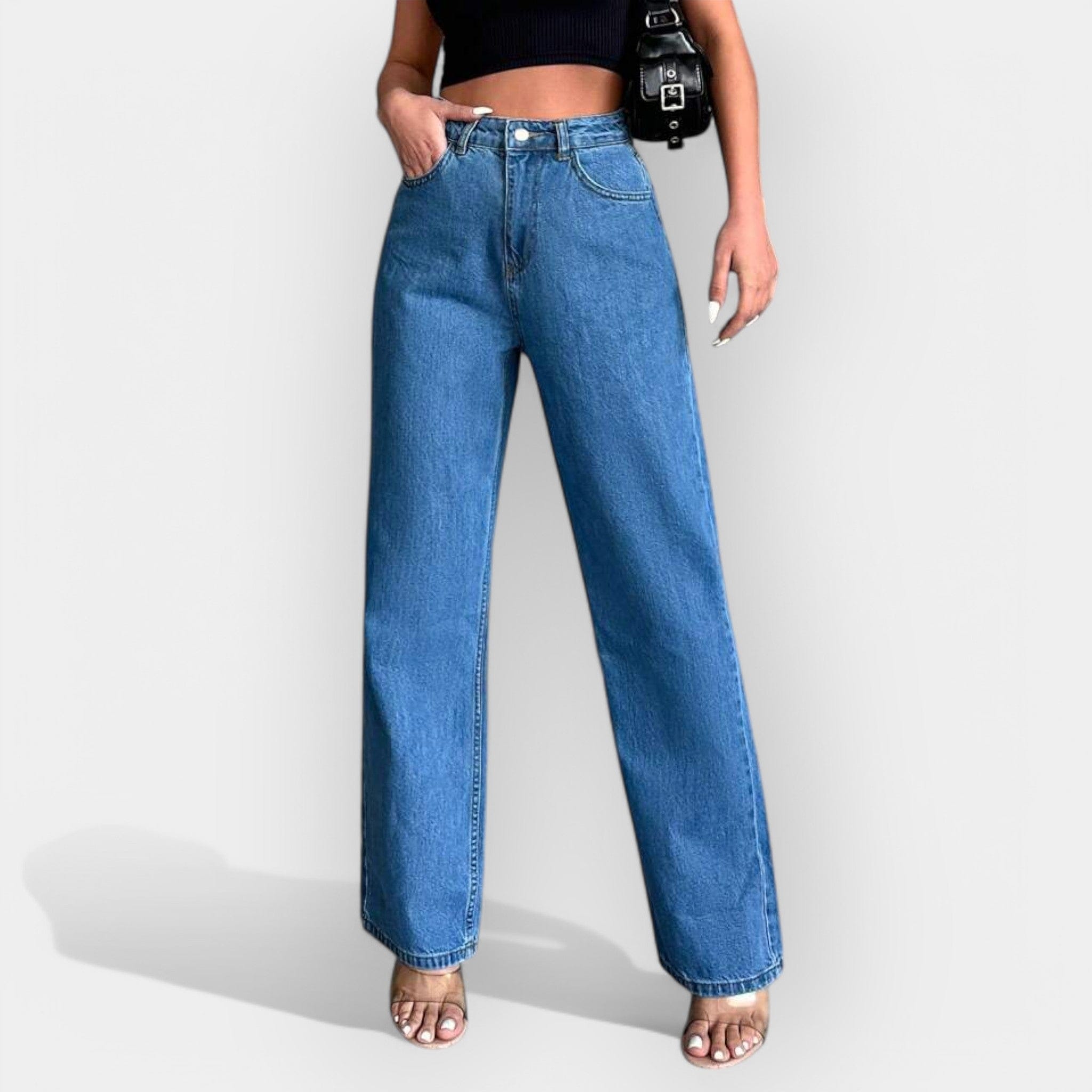 Anaïs | Șorturi din denim cu talie înaltă