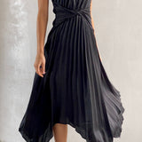 Cali - Rochie Midi cu Un Umăr - Neagră