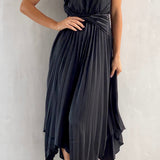 Cali - Rochie Midi cu Un Umăr - Neagră
