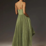 Iasmina – Rochie de Damă Plisată Midi Elegantă Romantică